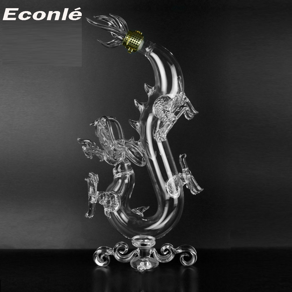Special Design Dragon Animal Shape Liquor Glass Bottle Liquor Wine Bottle 750 Ml 